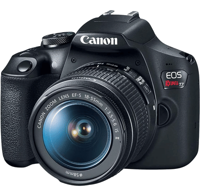 Canon EOS T7 camera and lens kit